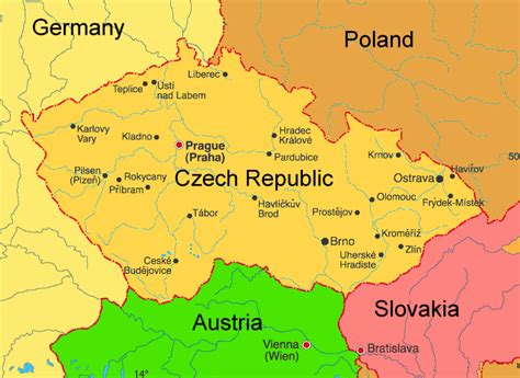 what country does the czech republic border.